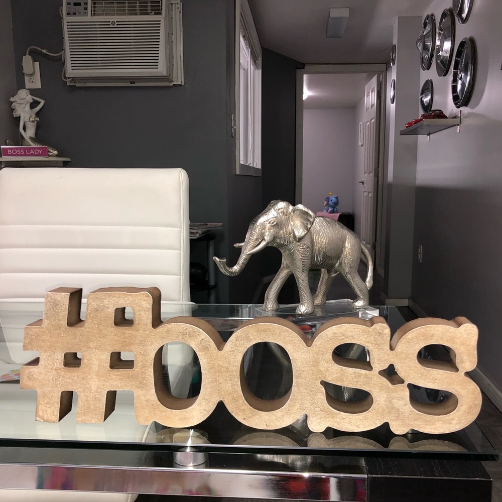 Office decor #boss hanging letterS